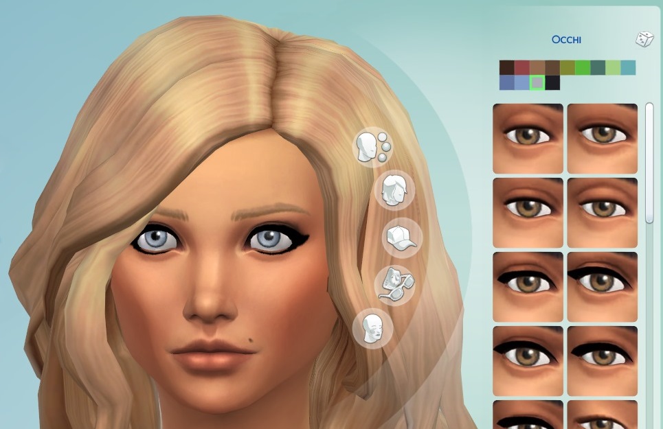 cas Sims4 occhi tutti colori