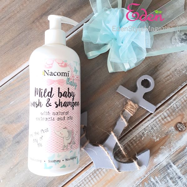 nacomi mild baby wash shampoo