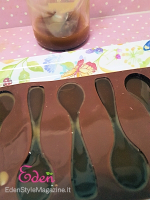 cucchiaini cioccolato burro corpo stampo