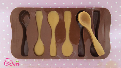 stampo silicone cucchiaini cioccolato
