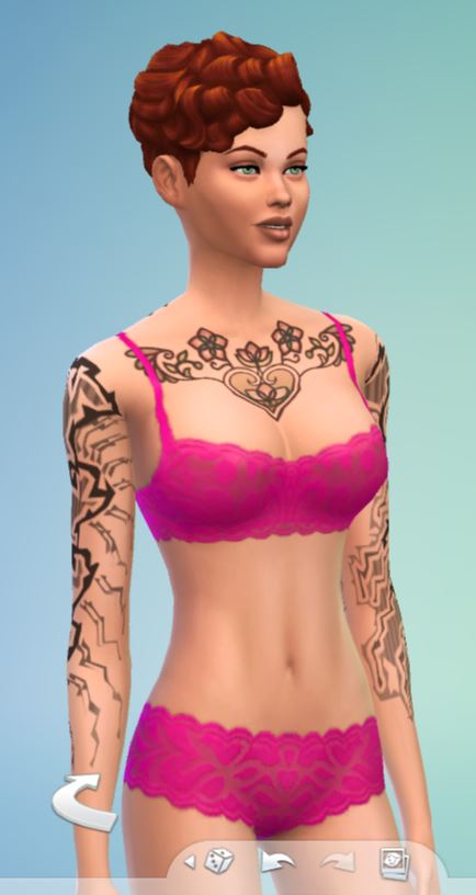 the sims4 al lavoro tattoo donna