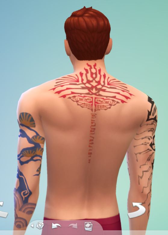 the sims4 al lavoro tattoo uomo