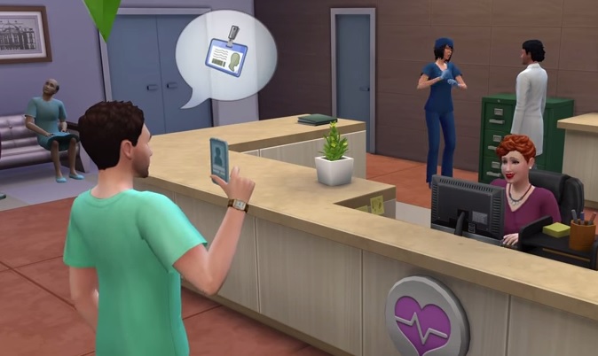 sims 4 al lavoro 1 cartellino