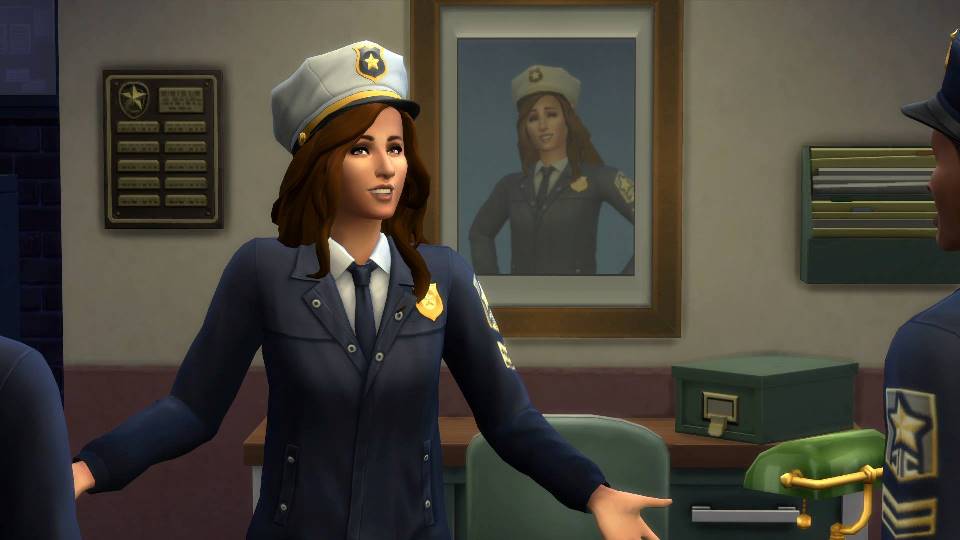sims4 al lavoro detective capo polizia