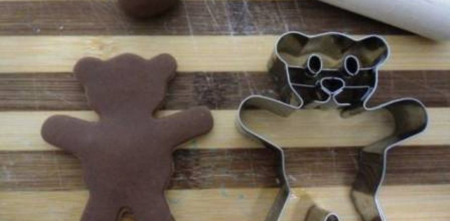 Biscotti decorati con pdz a forma di orsetto con nome